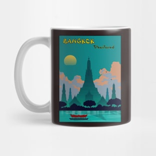 Bangkok Thailand Travel and Tourism Print of Angor Wat Temple Mug